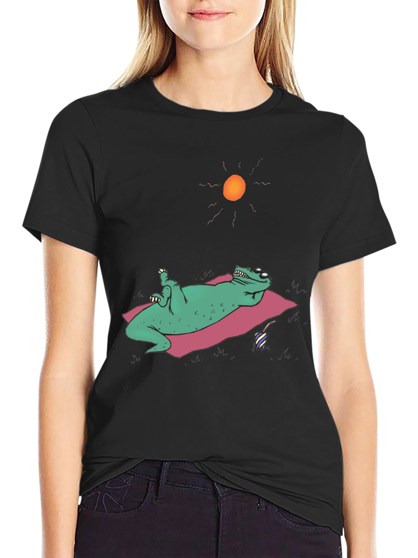 Chill Frog T-Shirt - Relaxed Reptile Summer Fun