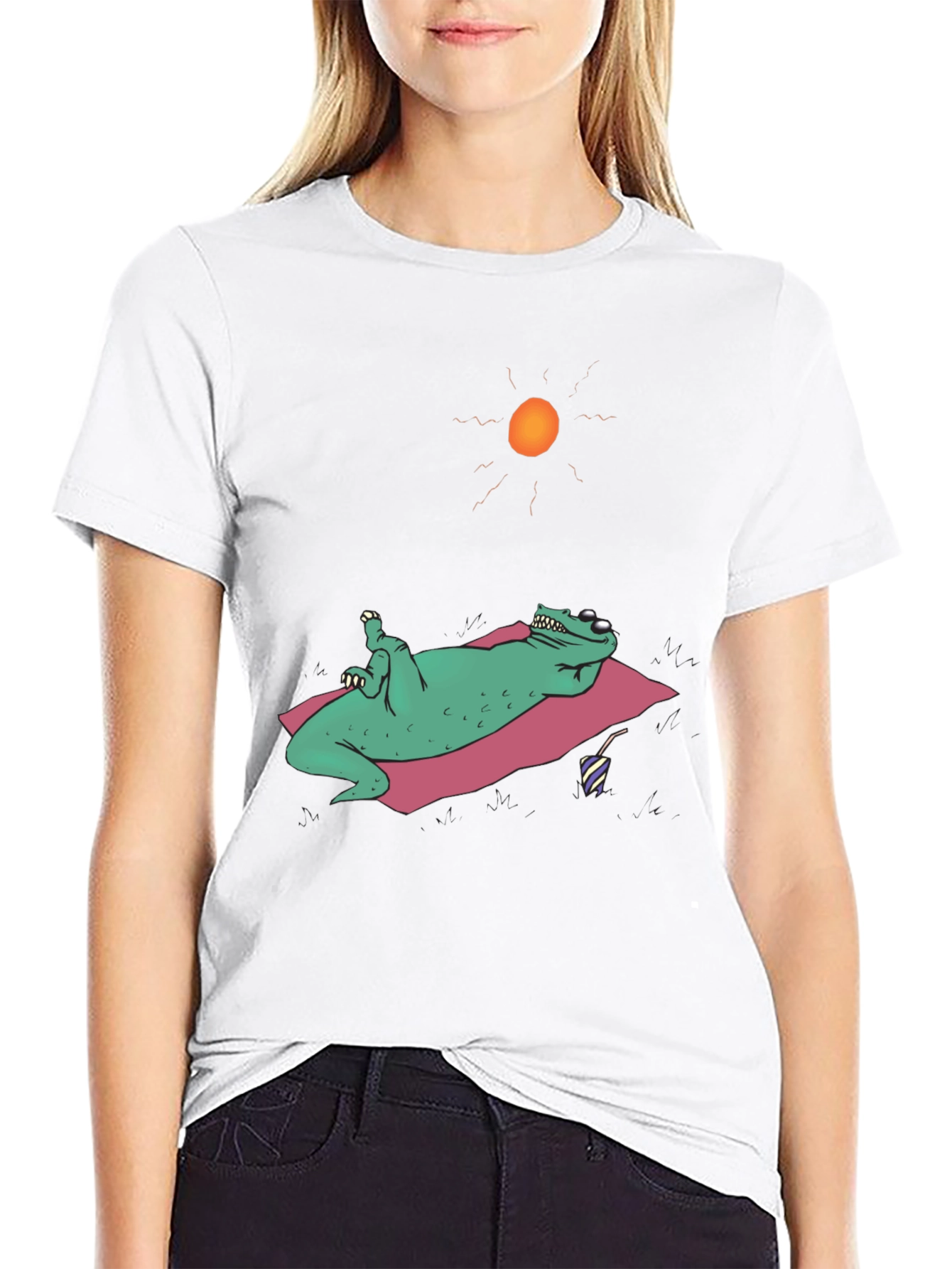 Chill Frog T-Shirt - Relaxed Reptile Summer Fun