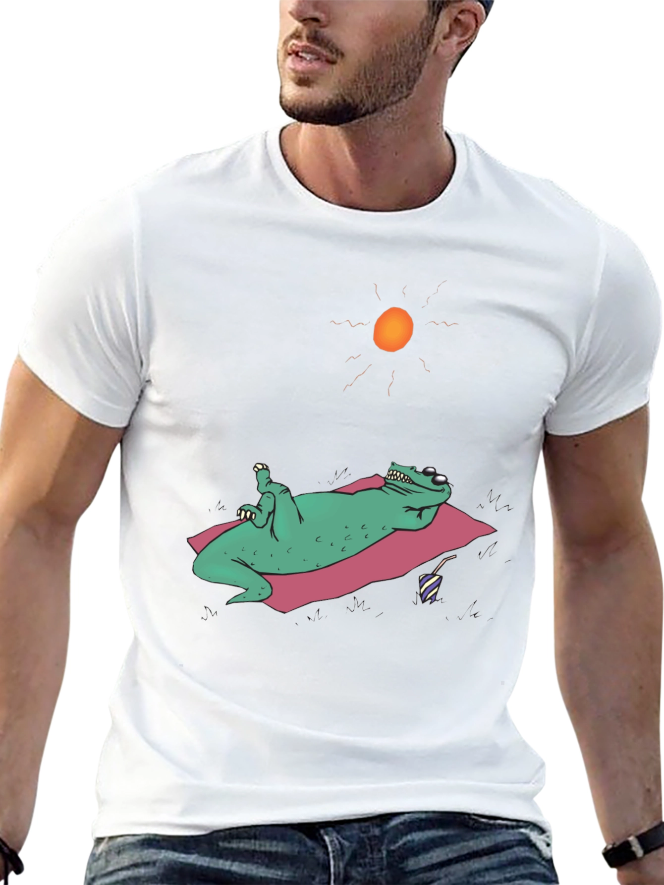 Chill Frog T-Shirt - Relaxed Reptile Summer Fun