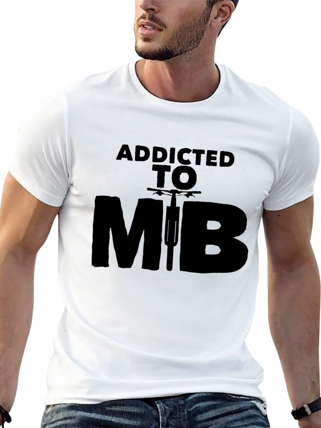 Addicted to MTB Black Graphic Tee