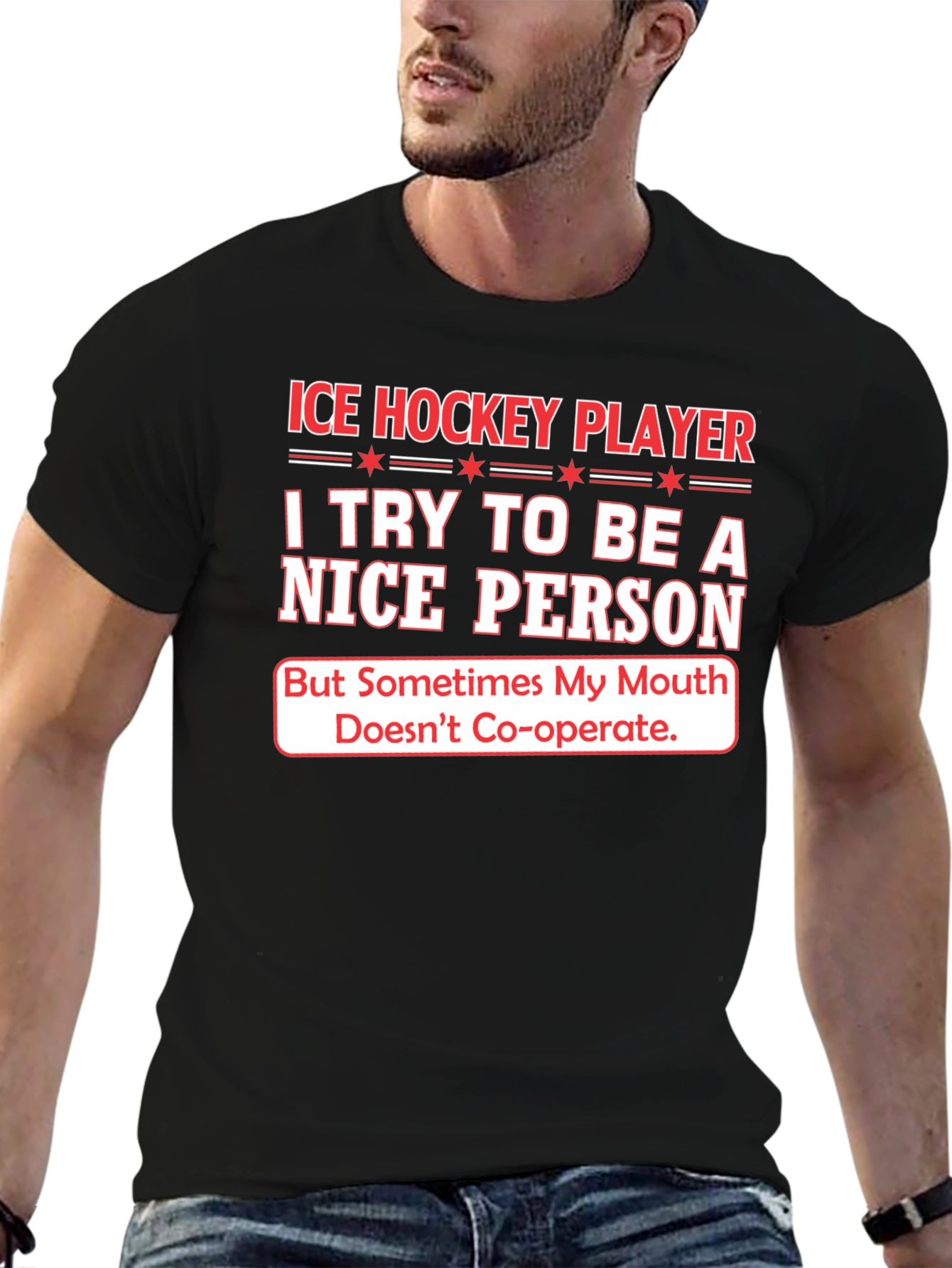 Ice Hockey Player Funny T-Shirt