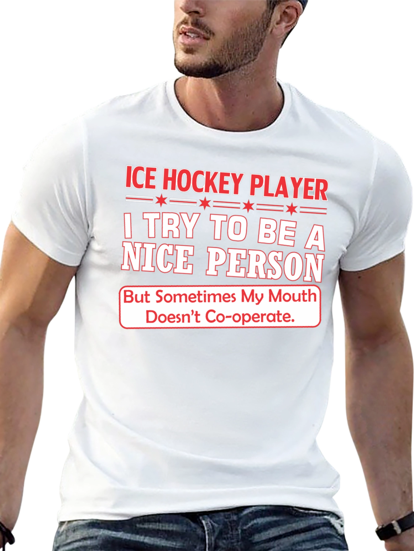 Ice Hockey Player Funny T-Shirt