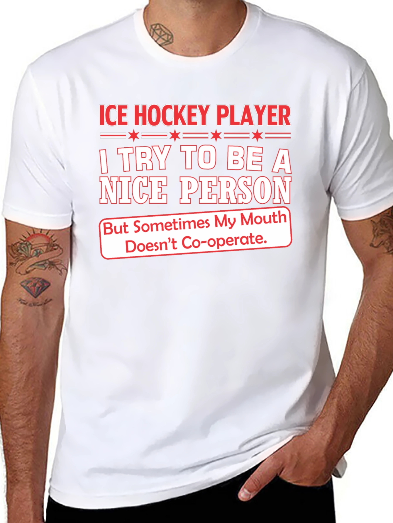 Ice Hockey Player Funny T-Shirt
