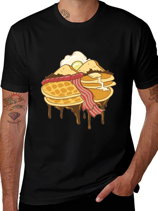 Breakfast Stack Graphic T-Shirt