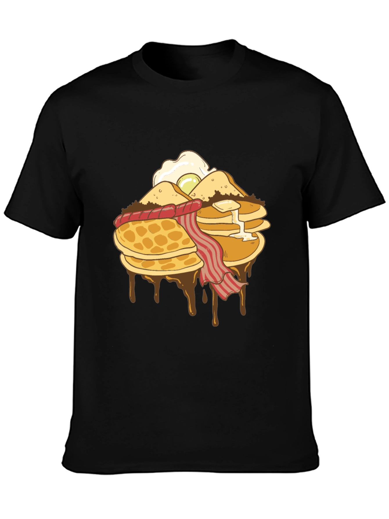 Breakfast Stack Graphic T-Shirt