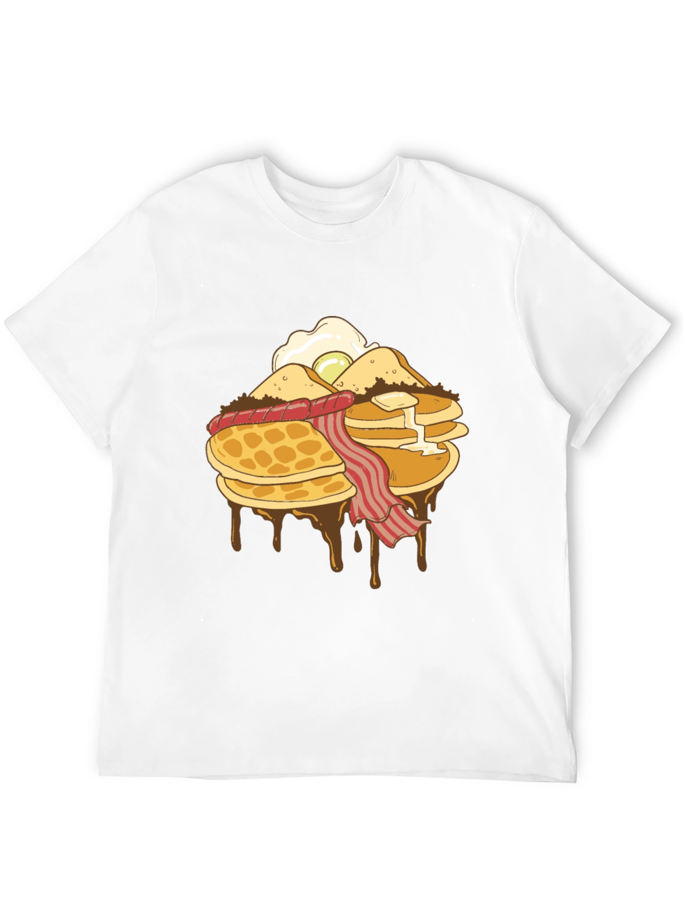 Breakfast Stack Graphic T-Shirt