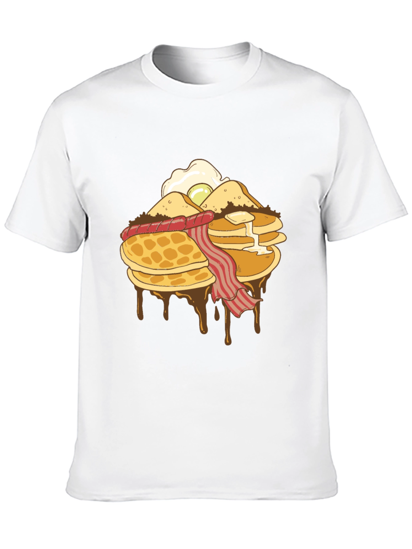 Breakfast Stack Graphic T-Shirt