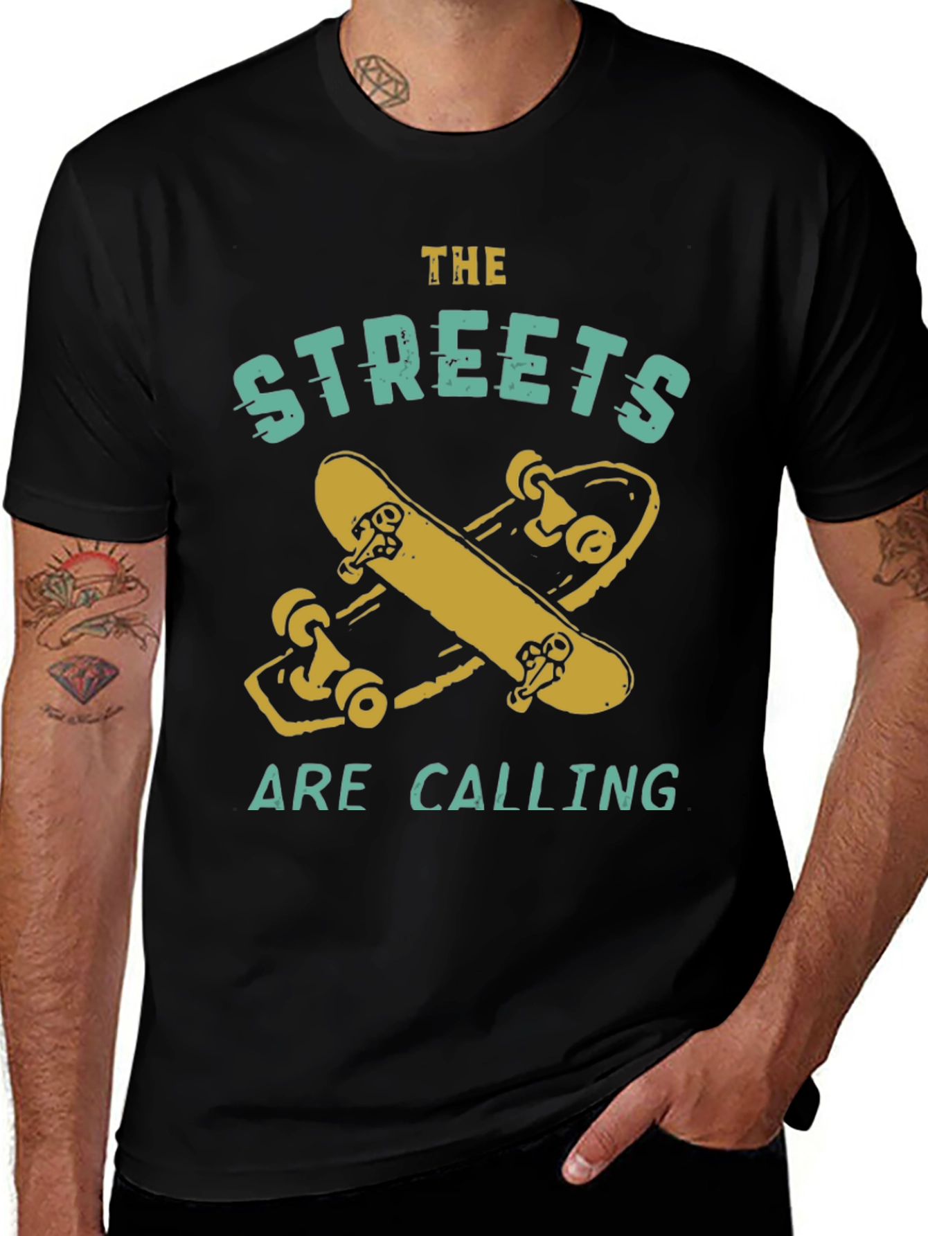 Streets Are Calling Graphic Tee - Black T-Shirt