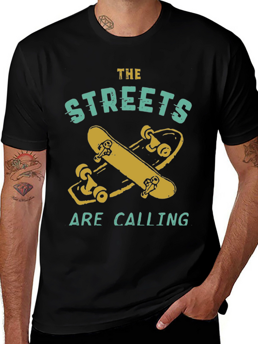 Streets Are Calling Graphic Tee - Black T-Shirt
