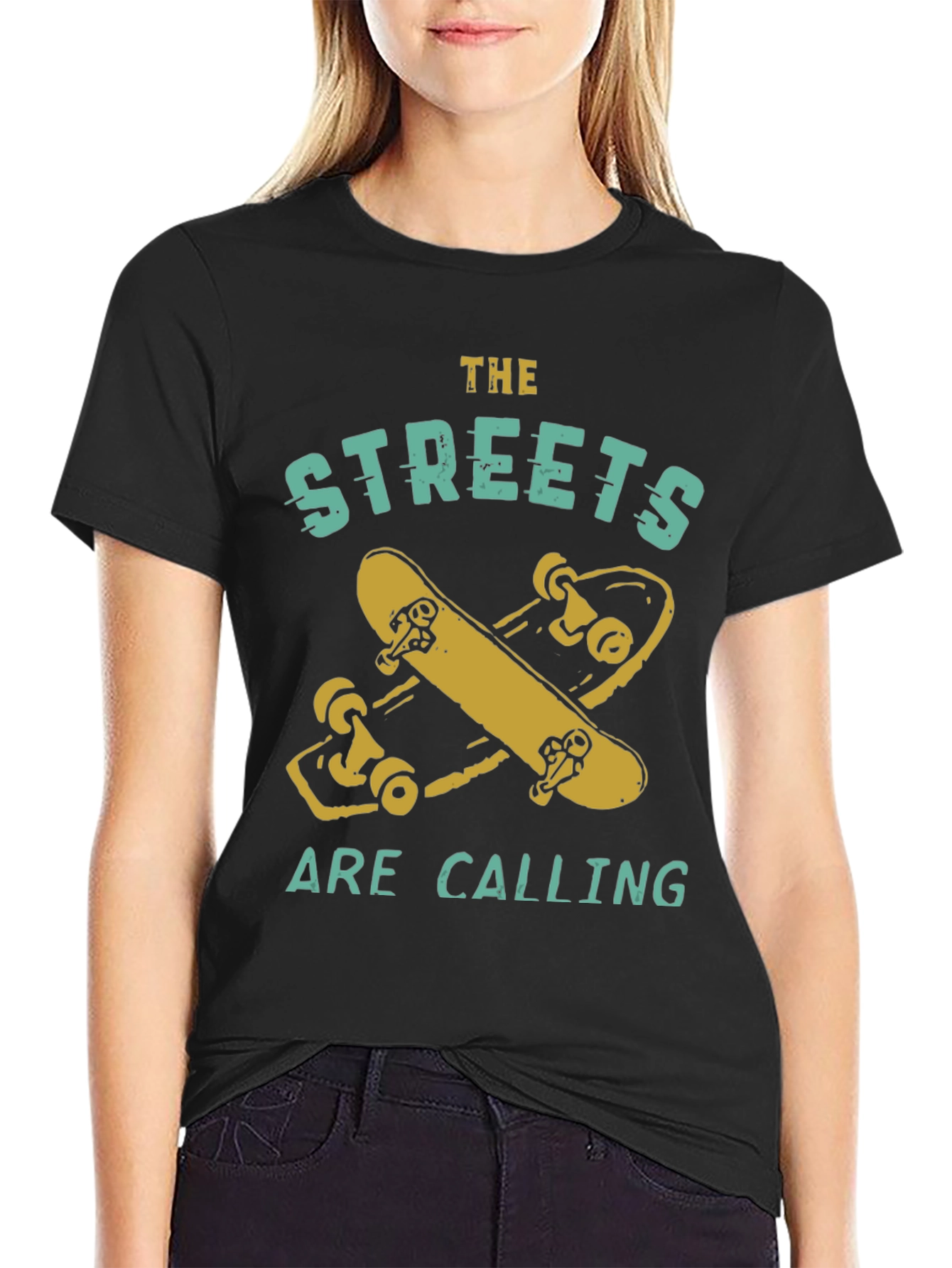 Streets Are Calling Graphic Tee - Black T-Shirt