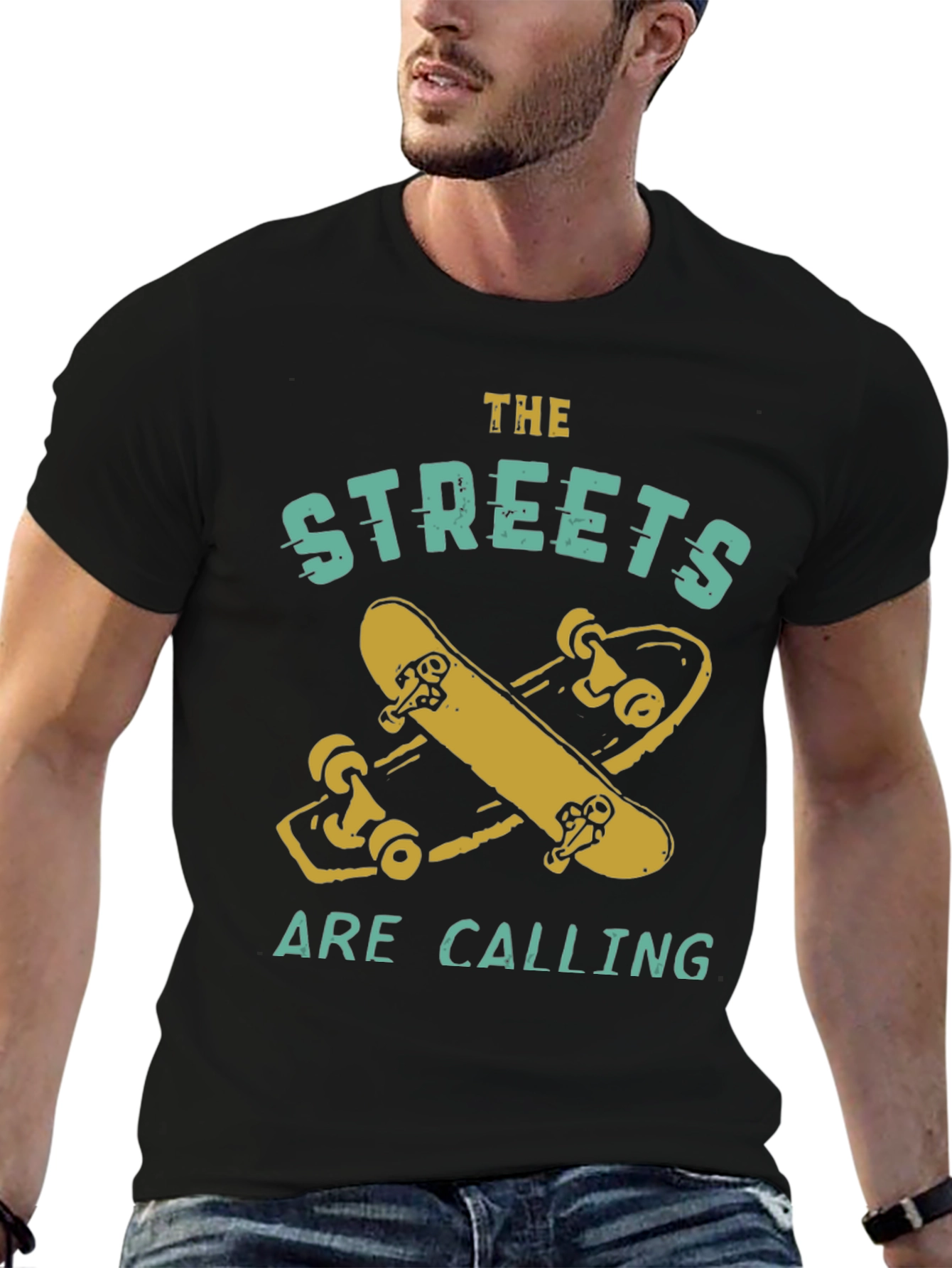 Streets Are Calling Graphic Tee - Black T-Shirt