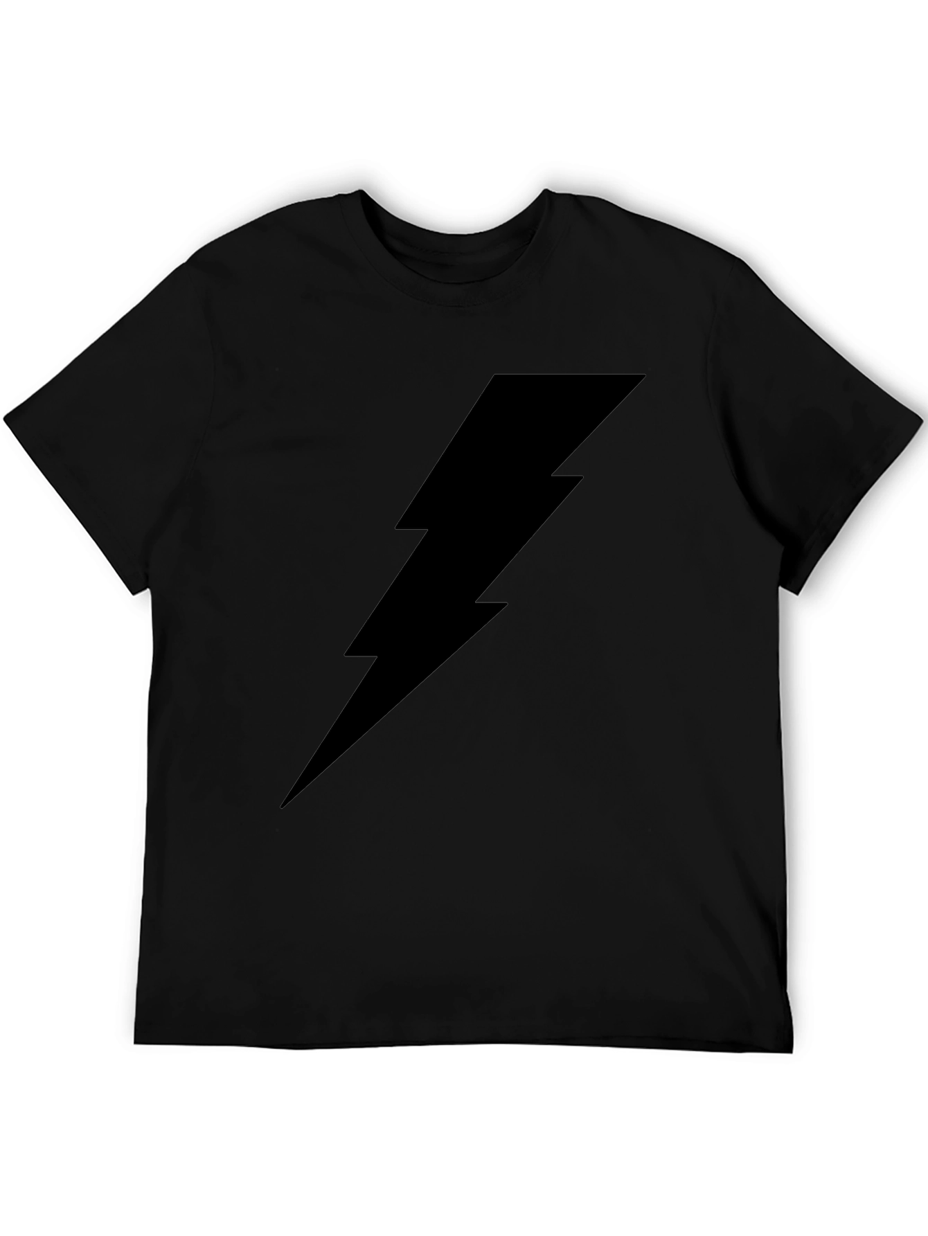 Lightning Bolt Graphic Tee - Classic Black