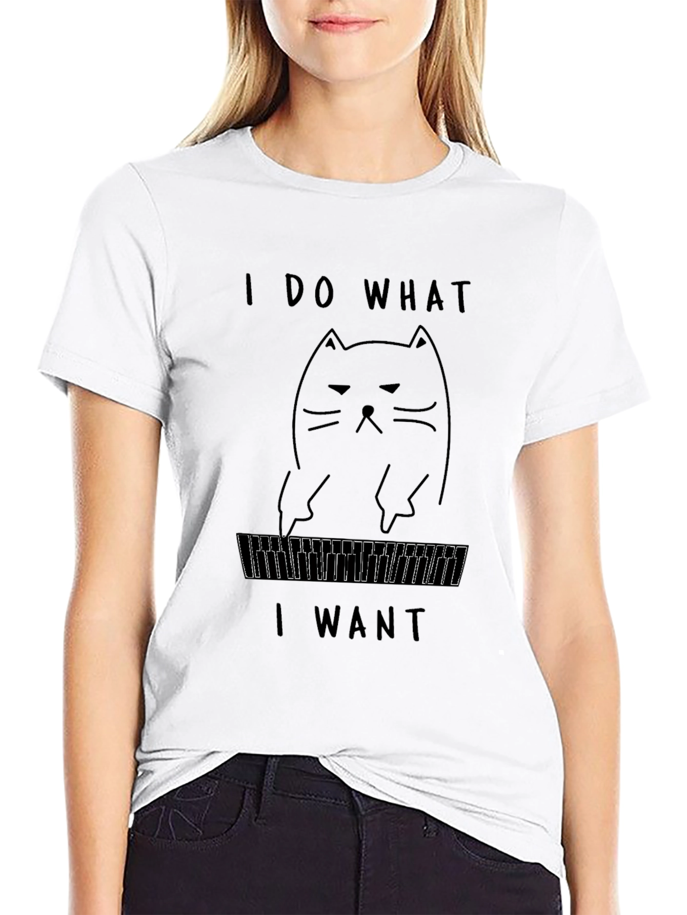 I Do What I Want Cat Graphic Tee