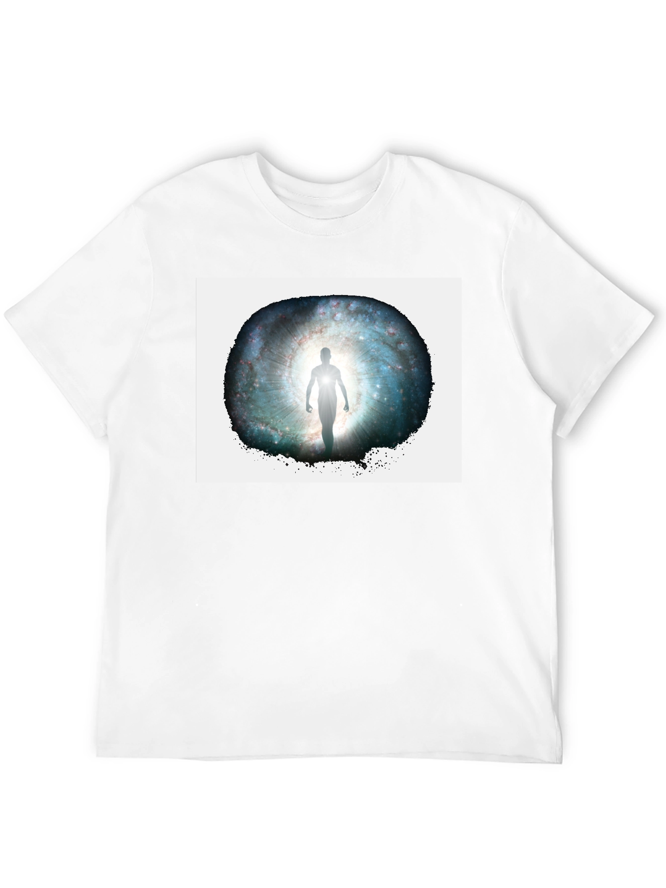Galactic Gateway Graphic Tee - Black Cotton Comfort