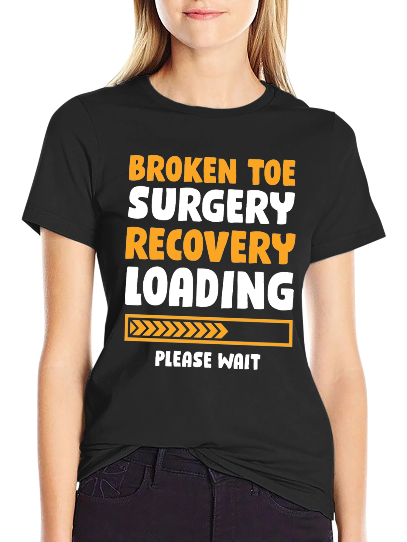 Broken Toe Surgery Recovery Loading T-Shirt