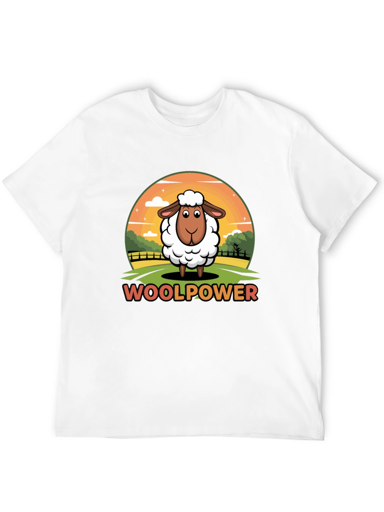 Woolpower Sheep Graphic Tee - Unisex Black T-Shirt