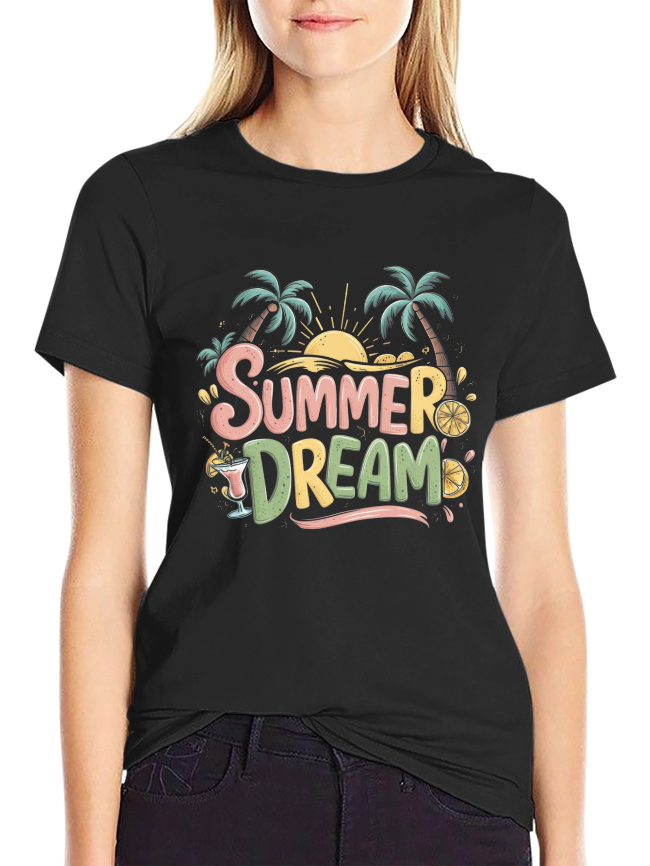 Summer Dream T-Shirt - Tropical Palm Tee