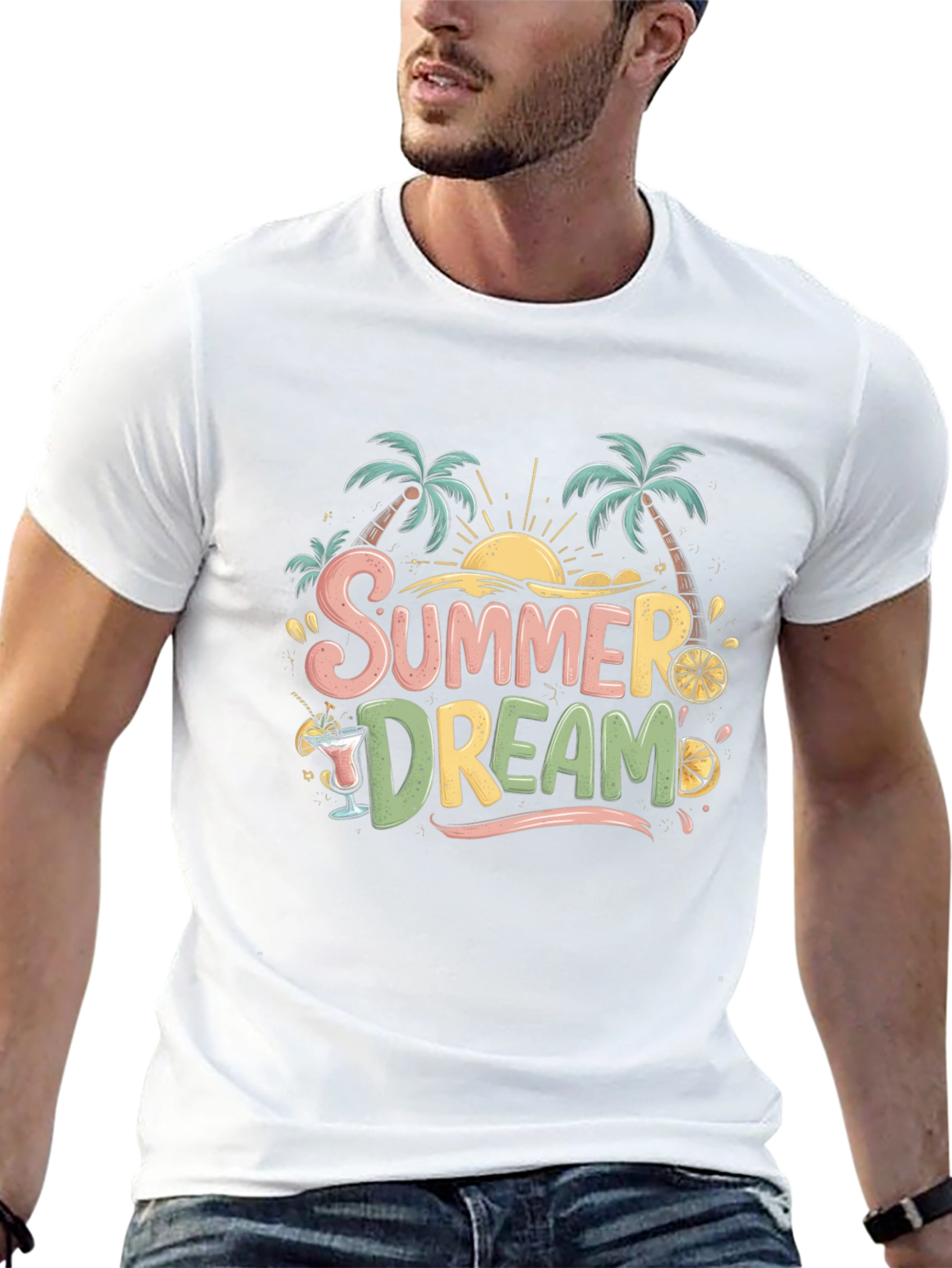Summer Dream T-Shirt - Tropical Palm Tee