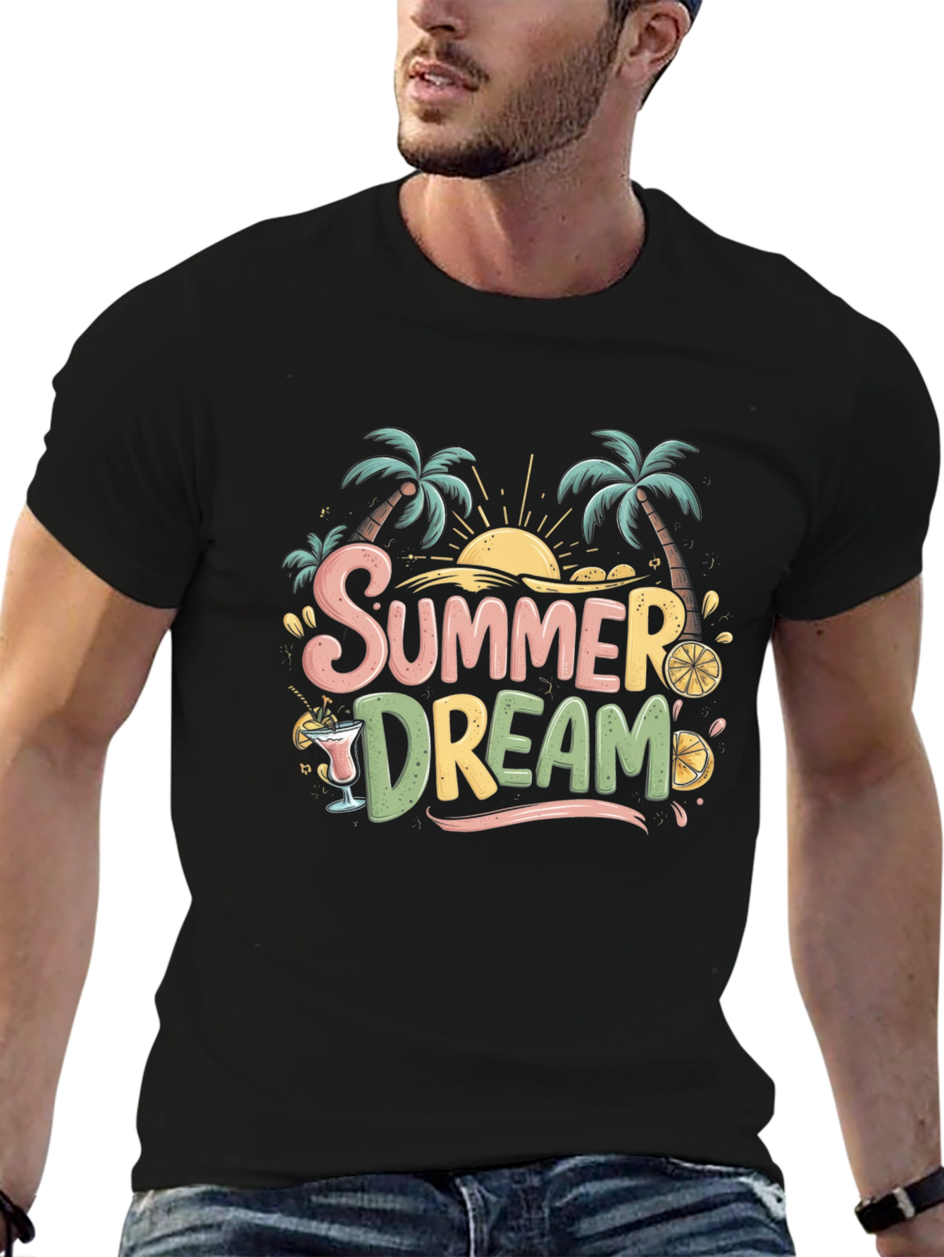 Summer Dream T-Shirt - Tropical Palm Tee