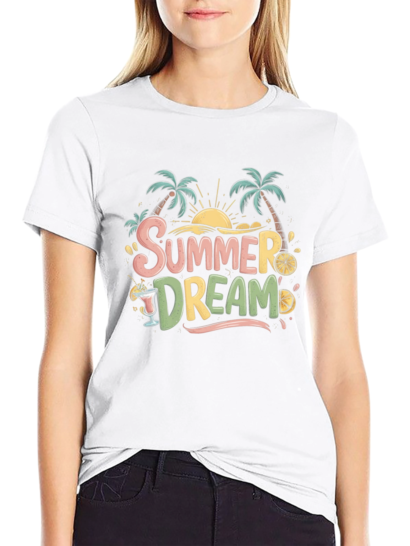 Summer Dream T-Shirt - Tropical Palm Tee