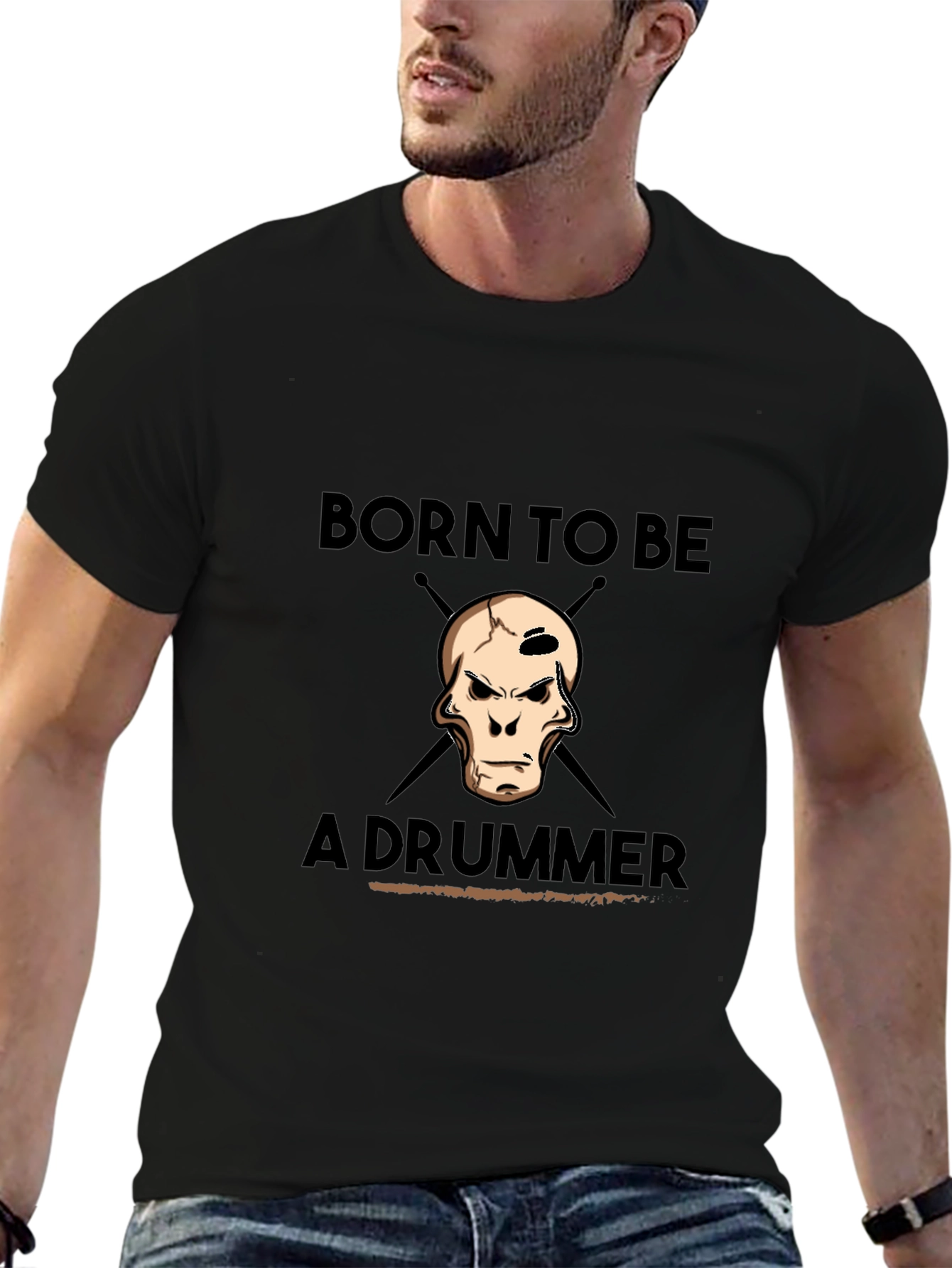 Born To Be A Drummer Graphic Tee