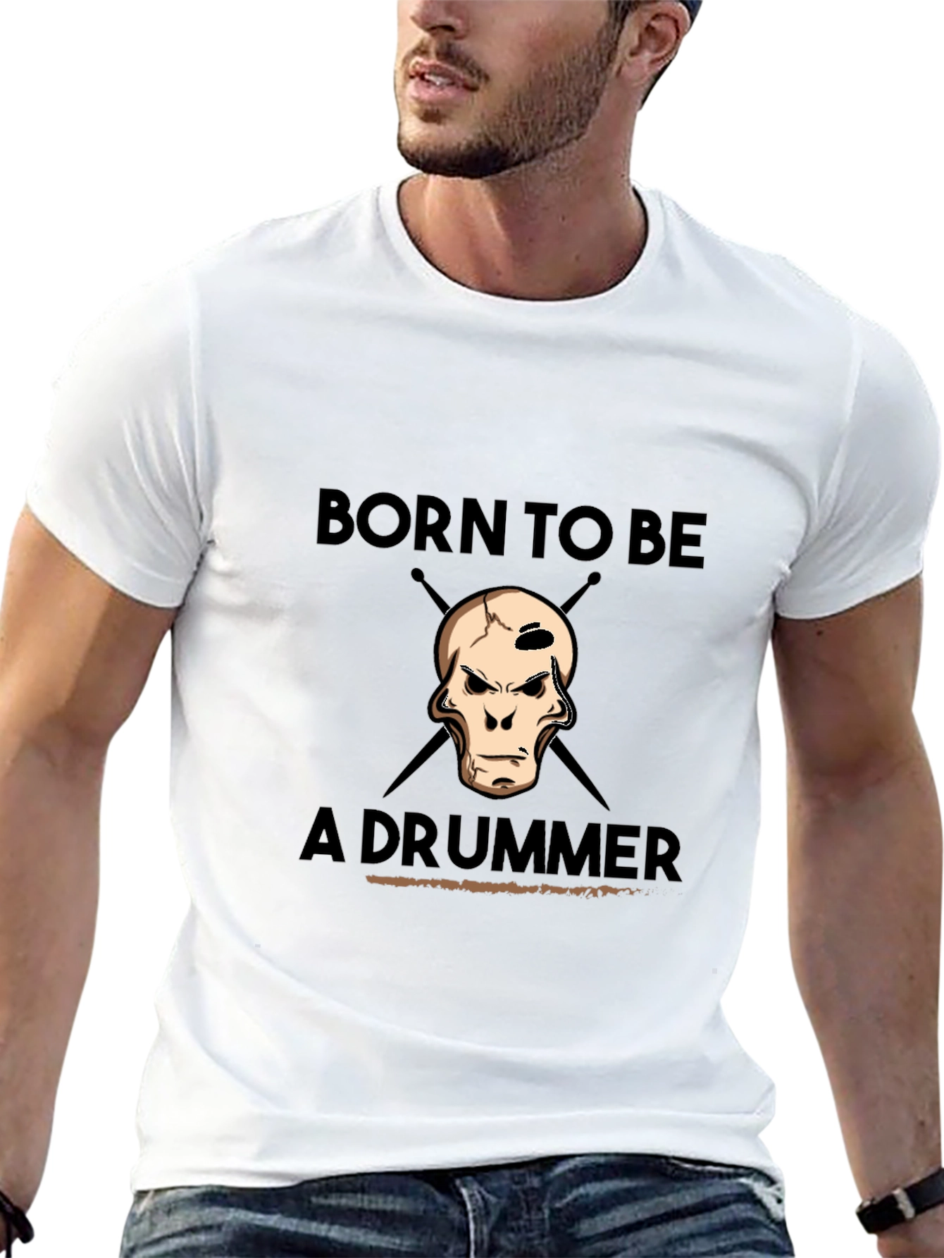 Born To Be A Drummer Graphic Tee