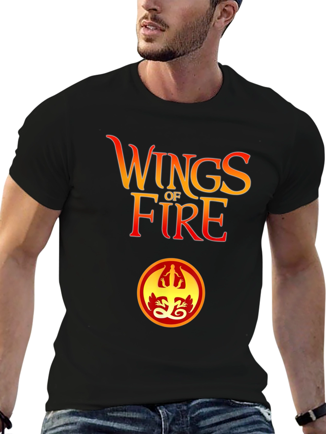 Wings of Fire Graphic Tee - Black