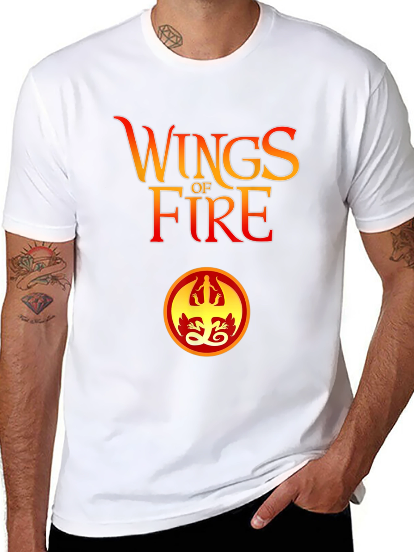 Wings of Fire Graphic Tee - Black