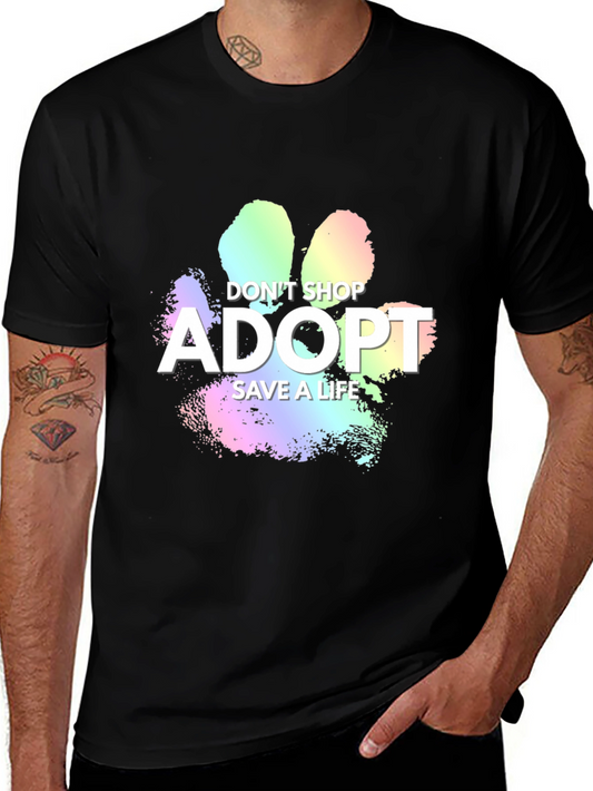 Adopt Dont Shop Graphic Tee