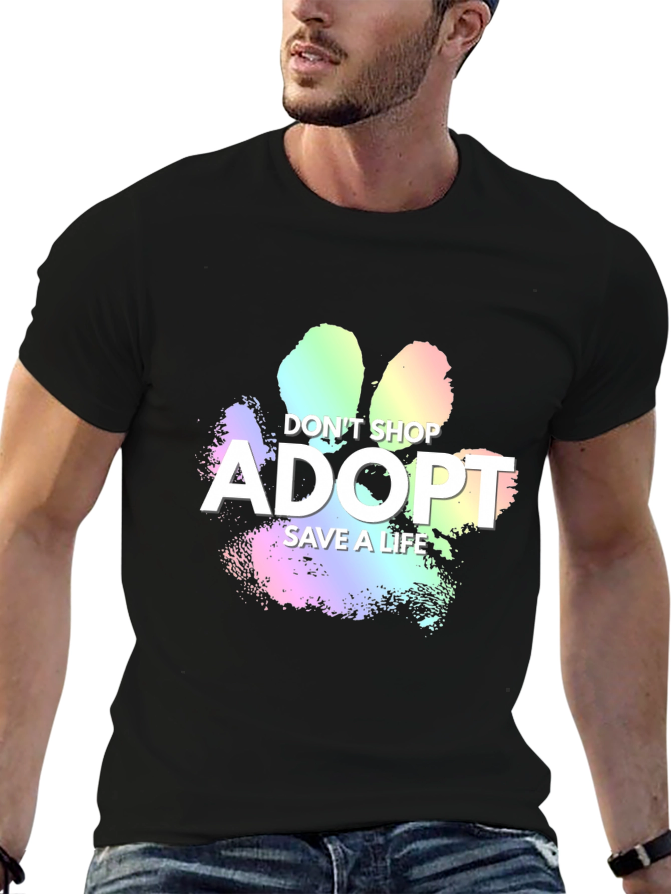 Adopt Dont Shop Graphic Tee