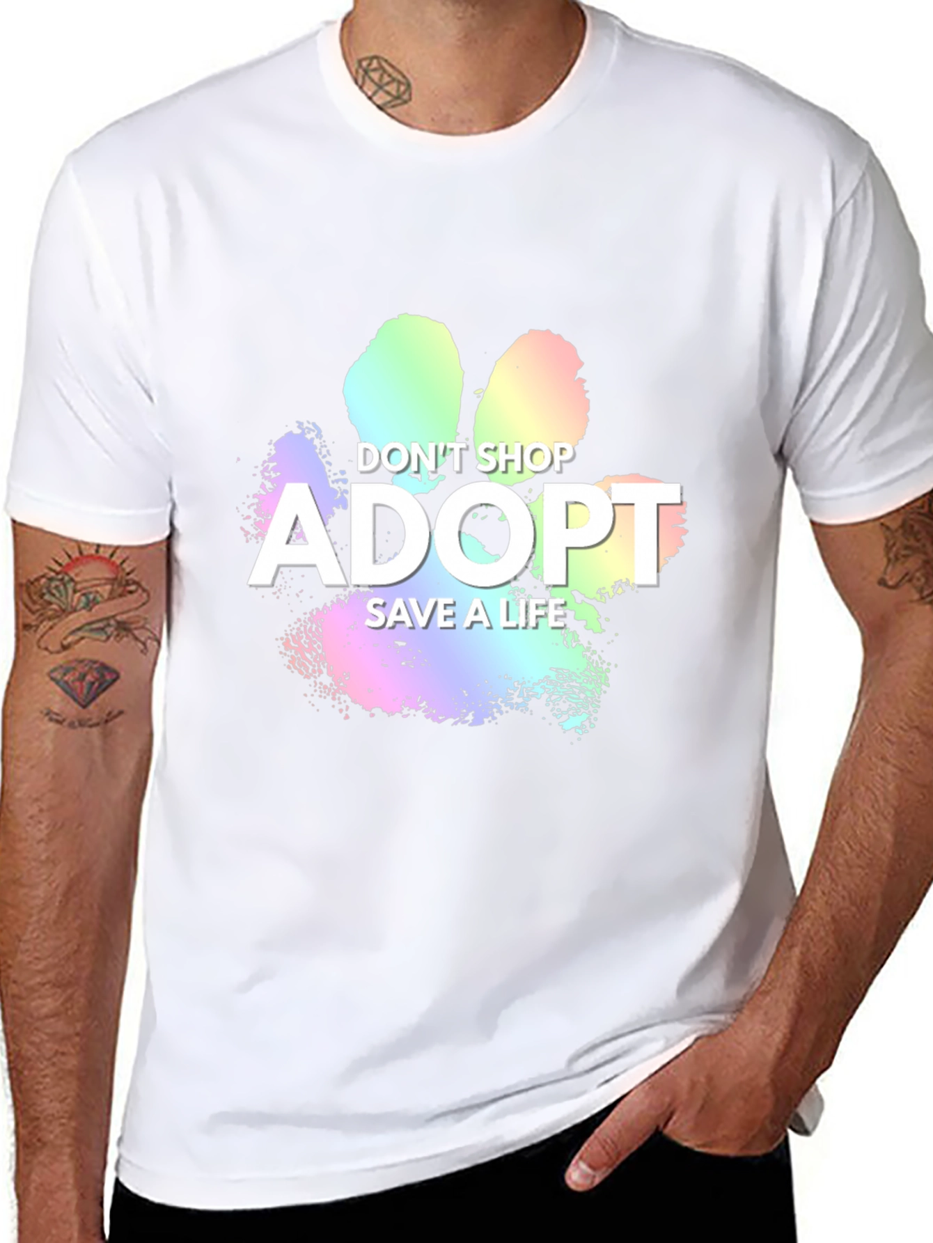 Adopt Dont Shop Graphic Tee