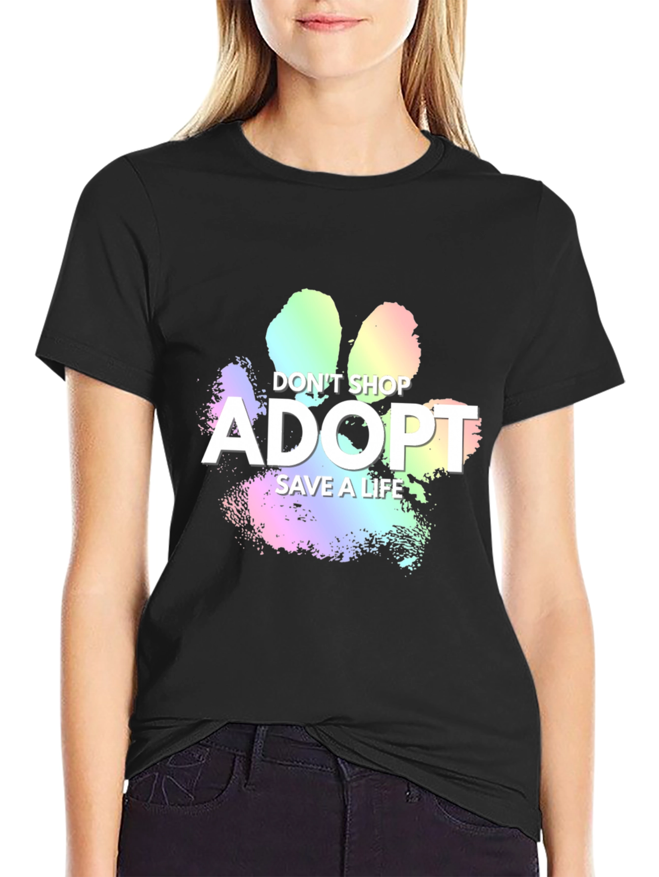 Adopt Dont Shop Graphic Tee