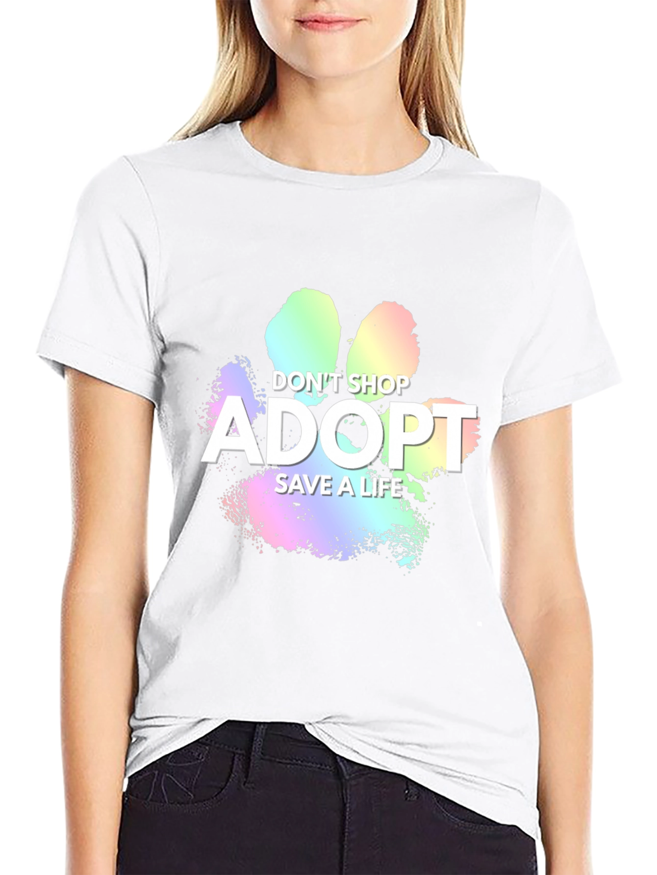 Adopt Dont Shop Graphic Tee