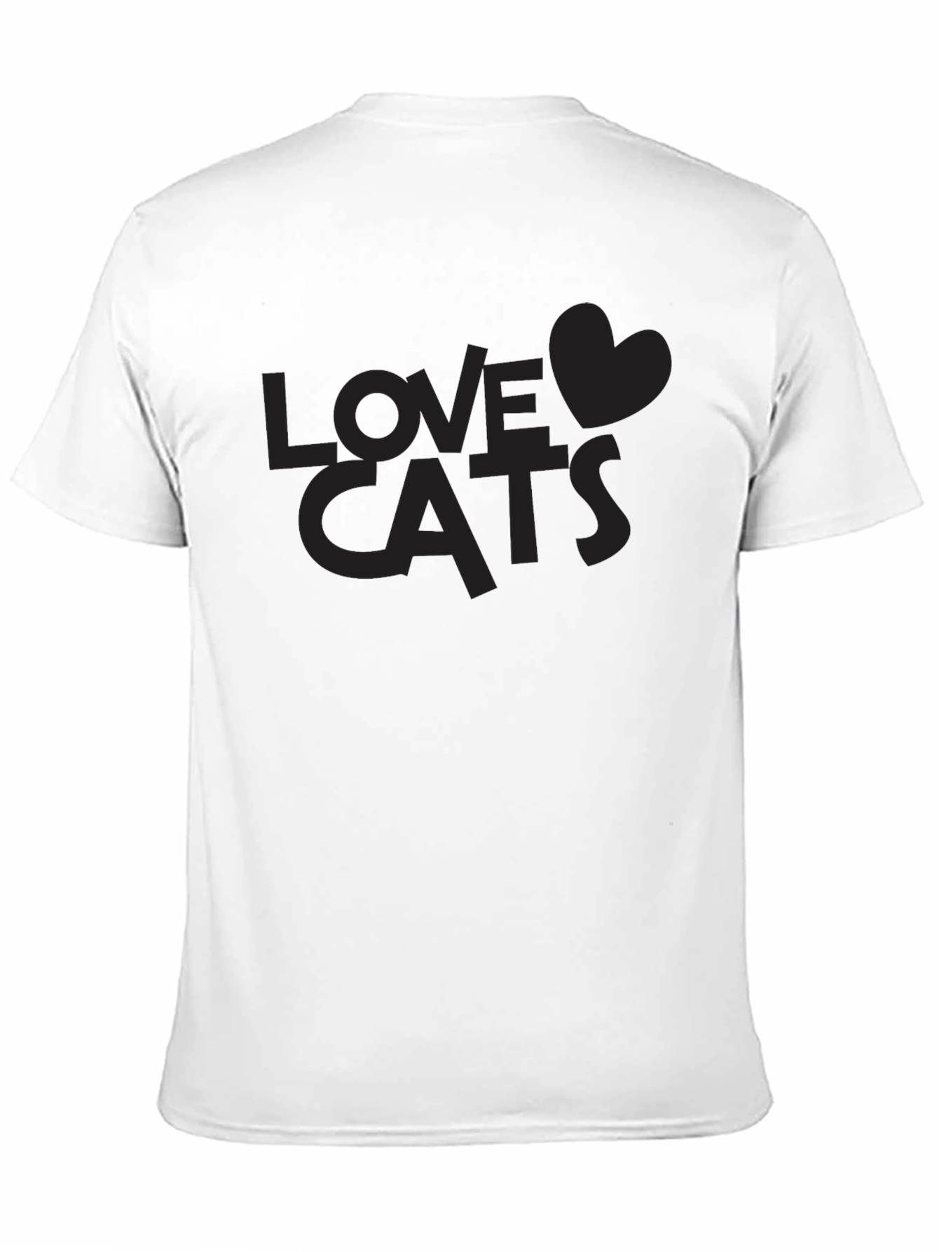 Love Cats Black T-Shirt