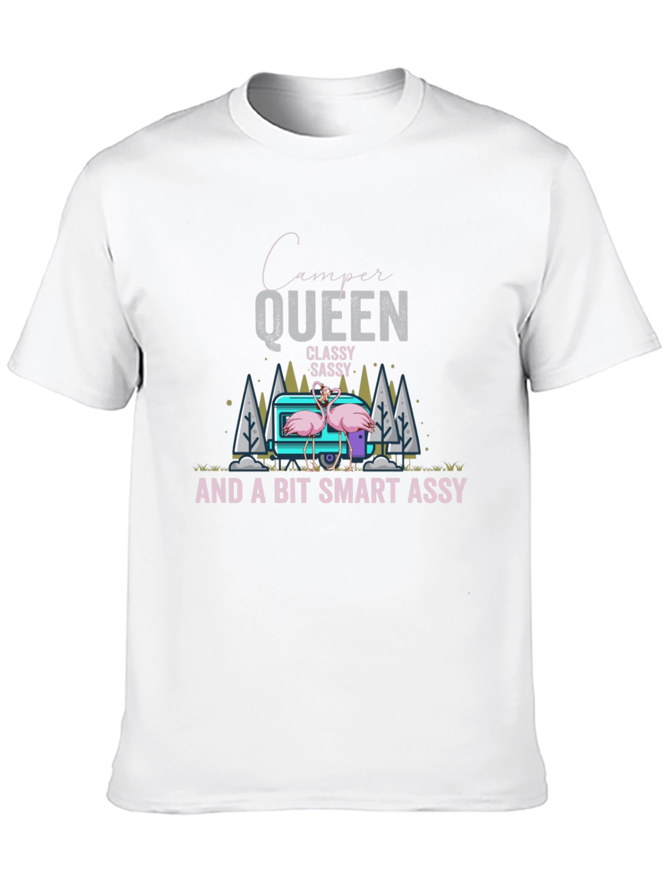 Camper Queen Black Graphic T-Shirt