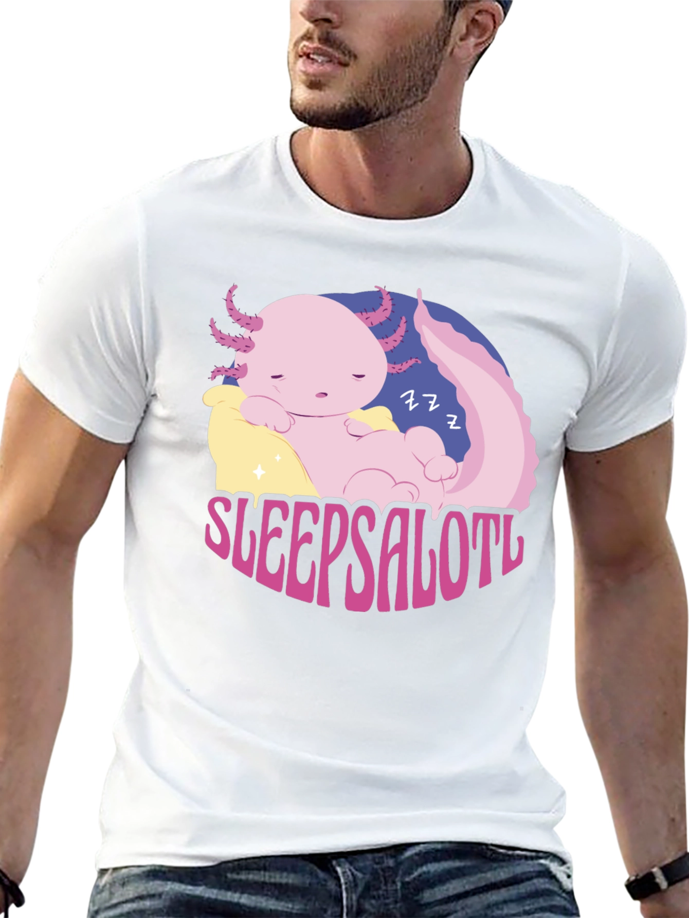 Sleepsalotl Axolotl T-Shirt - Cute & Comfy