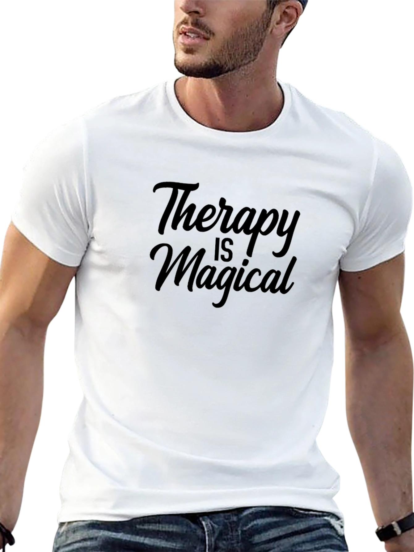 Therapy is Magical Black T-Shirt