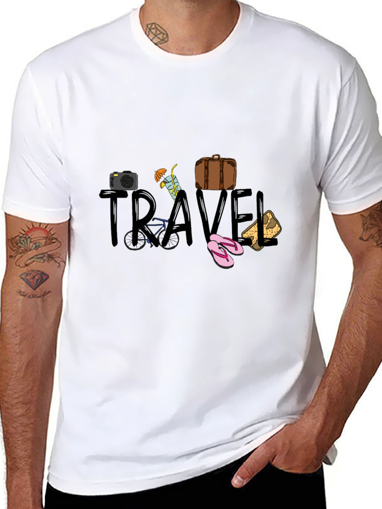 Travel Themed Graphic T-Shirt