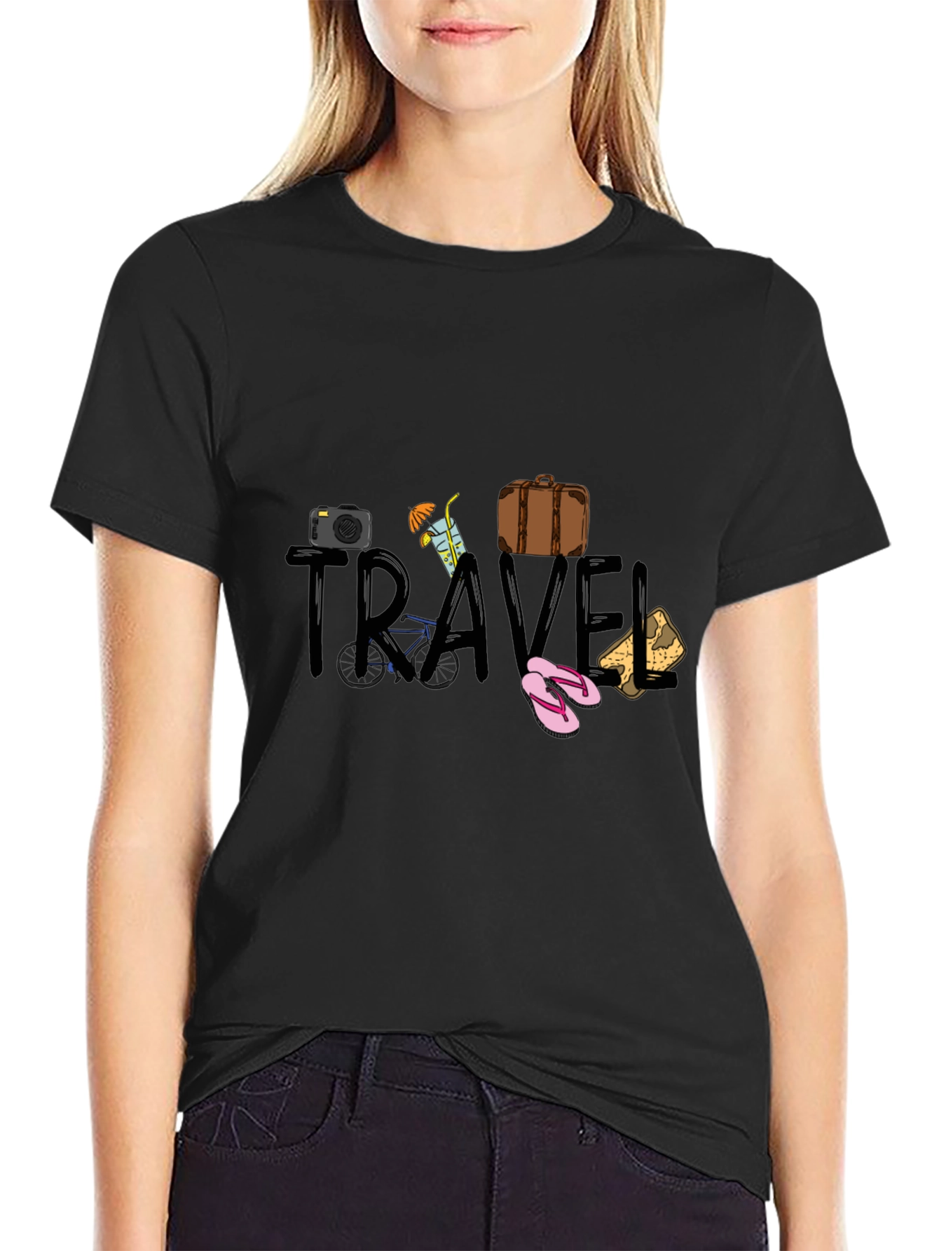 Travel Themed Graphic T-Shirt