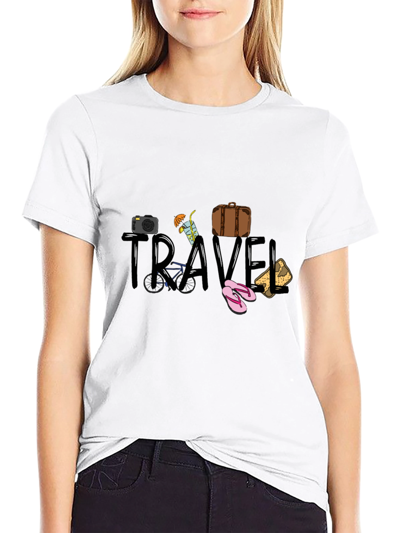 Travel Themed Graphic T-Shirt