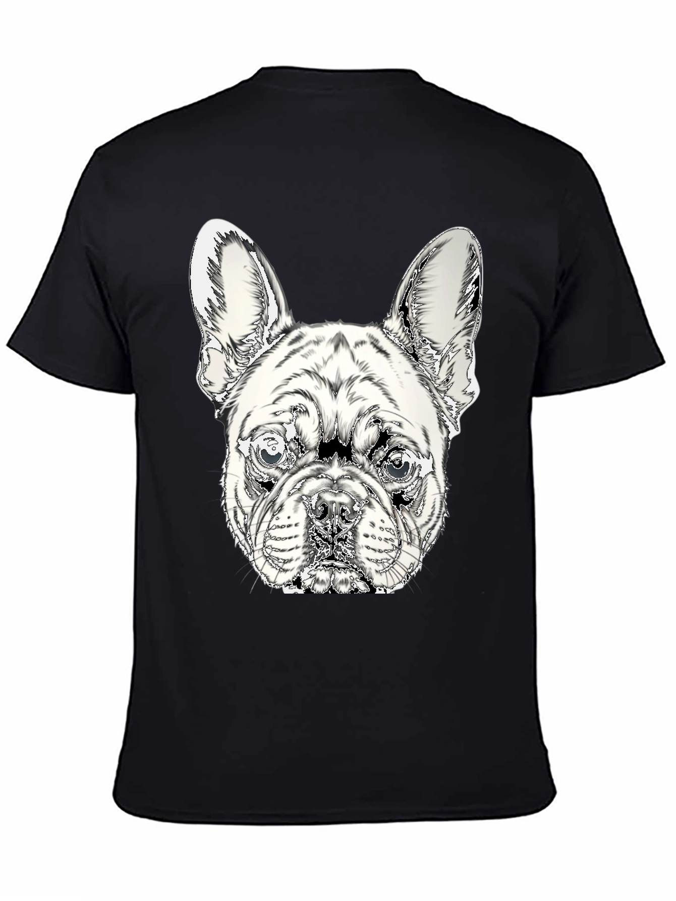 French Bulldog Graphic Tee - Stylish Black Cotton Shirt