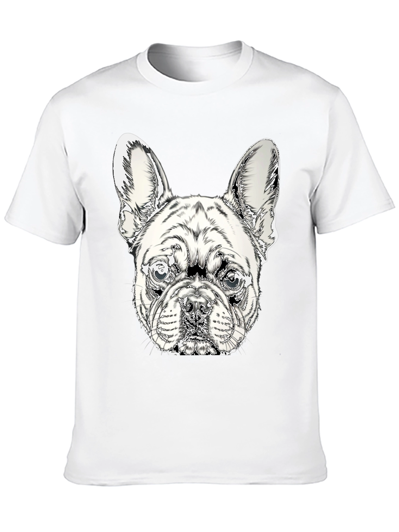 French Bulldog Graphic Tee - Stylish Black Cotton Shirt