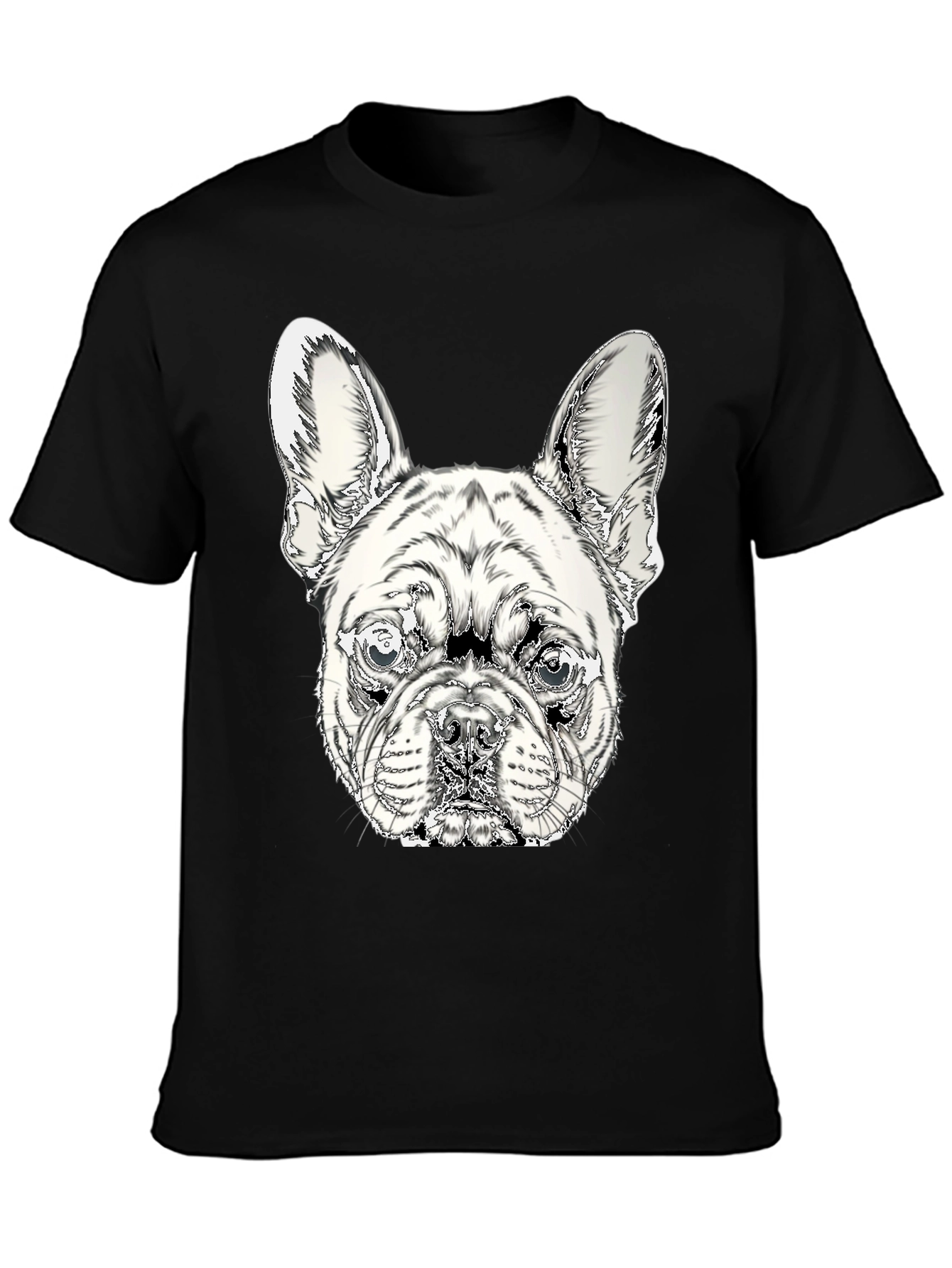 French Bulldog Graphic Tee - Stylish Black Cotton Shirt