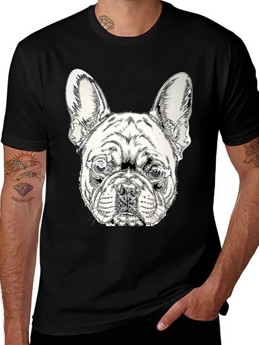 French Bulldog Graphic Tee - Stylish Black Cotton Shirt