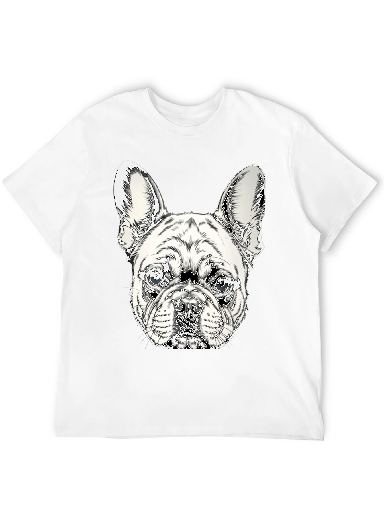 French Bulldog Graphic Tee - Stylish Black Cotton Shirt