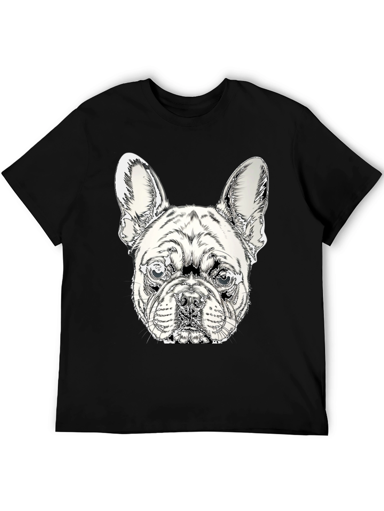 French Bulldog Graphic Tee - Stylish Black Cotton Shirt