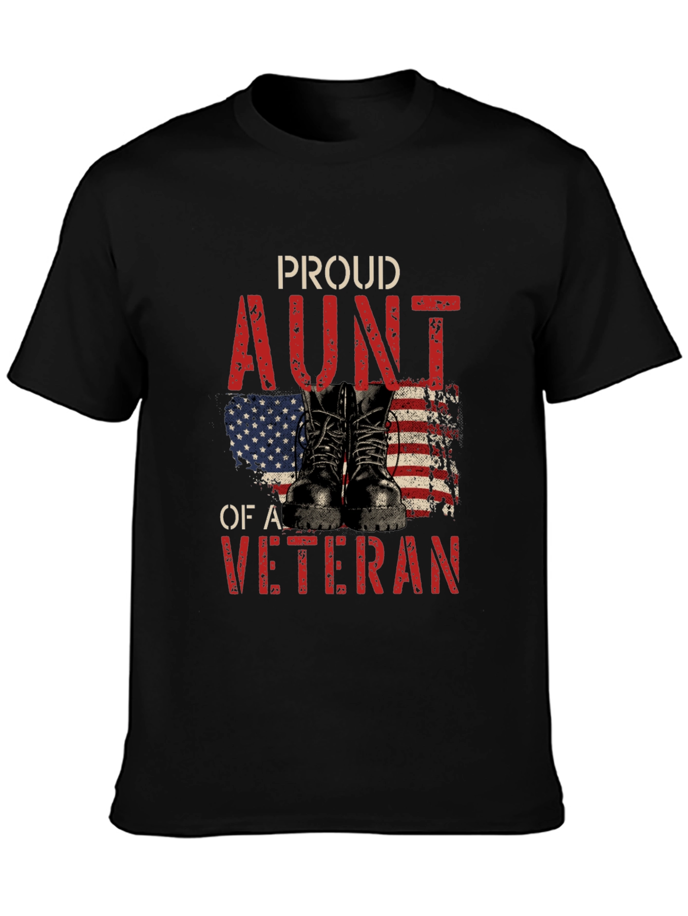 Proud Aunt of a Veteran Graphic T-Shirt