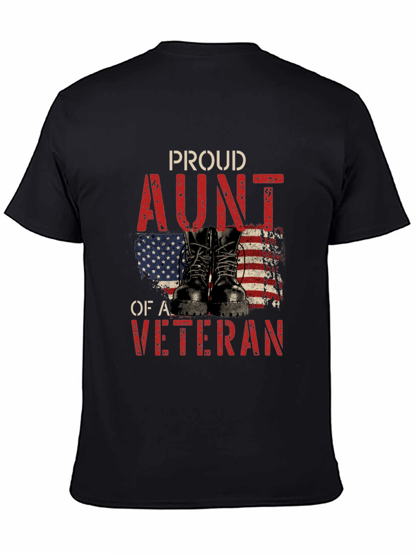 Proud Aunt of a Veteran Graphic T-Shirt