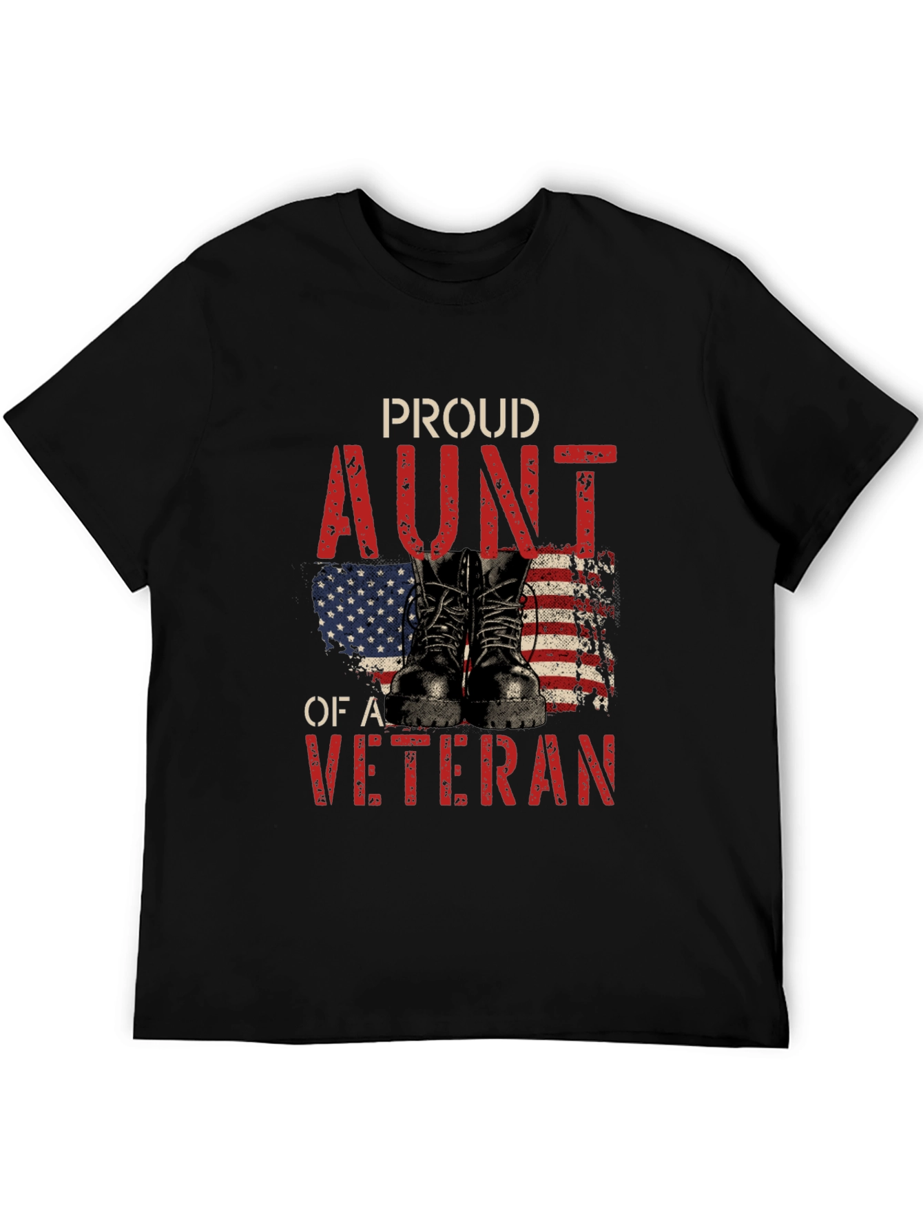 Proud Aunt of a Veteran Graphic T-Shirt