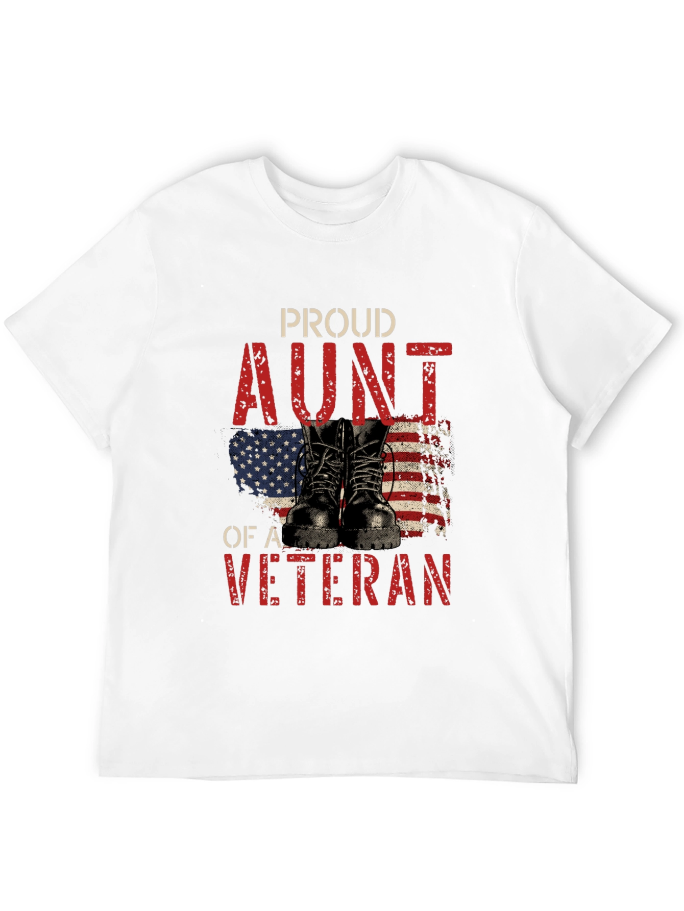 Proud Aunt of a Veteran Graphic T-Shirt